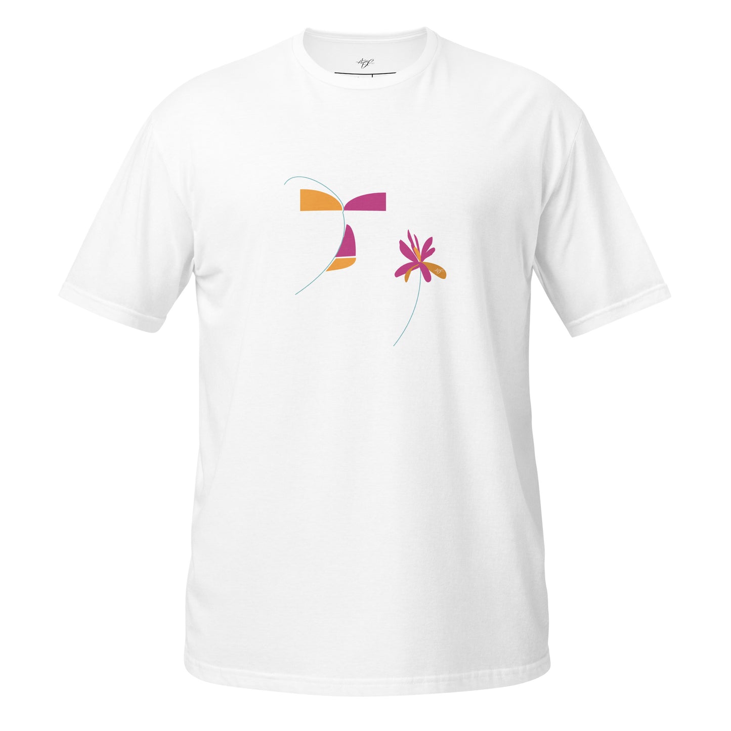 Enigmatic Aroma - Abstract Male & Flower Design Tee by Le Boulanger