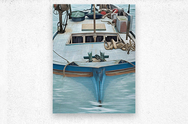 Anchored Serenity by Le Boulanger - Brushed Metal Print