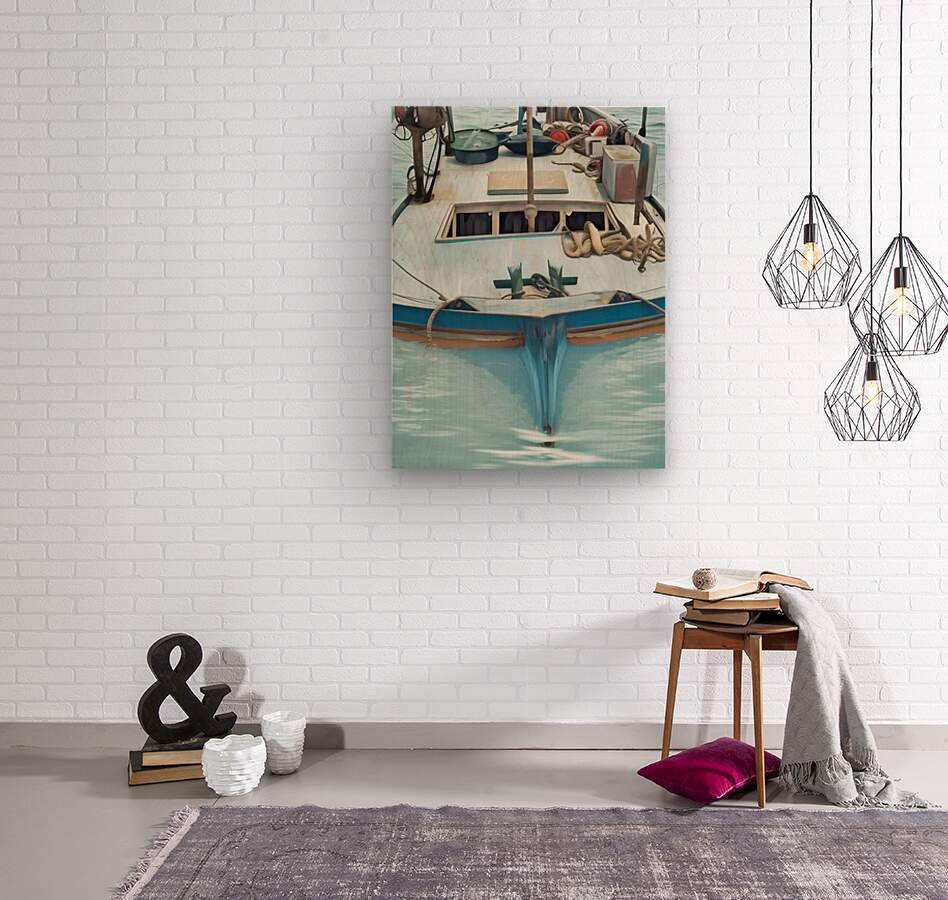 Anchored Serenity by Le Boulanger - Wood Print