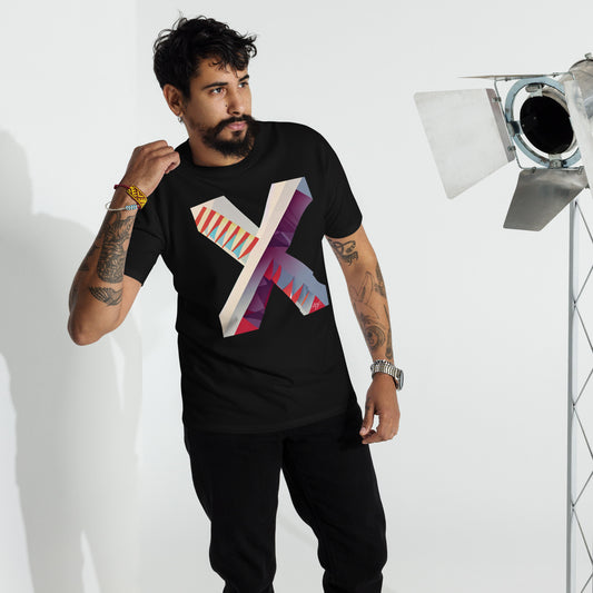 Colorful Abstract X premium heavyweight tee