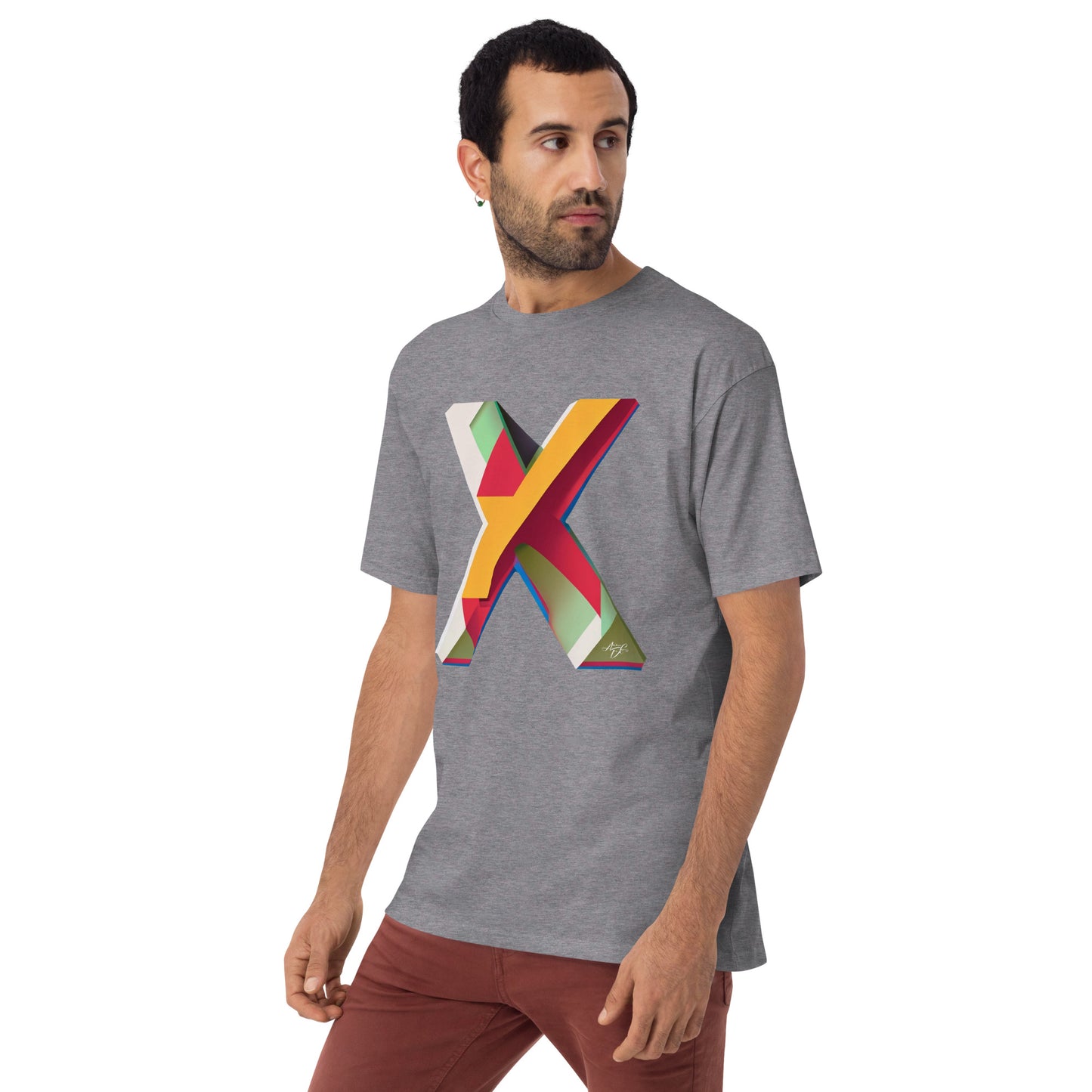 T-shirt épais haut de gamme coloré X Fusion