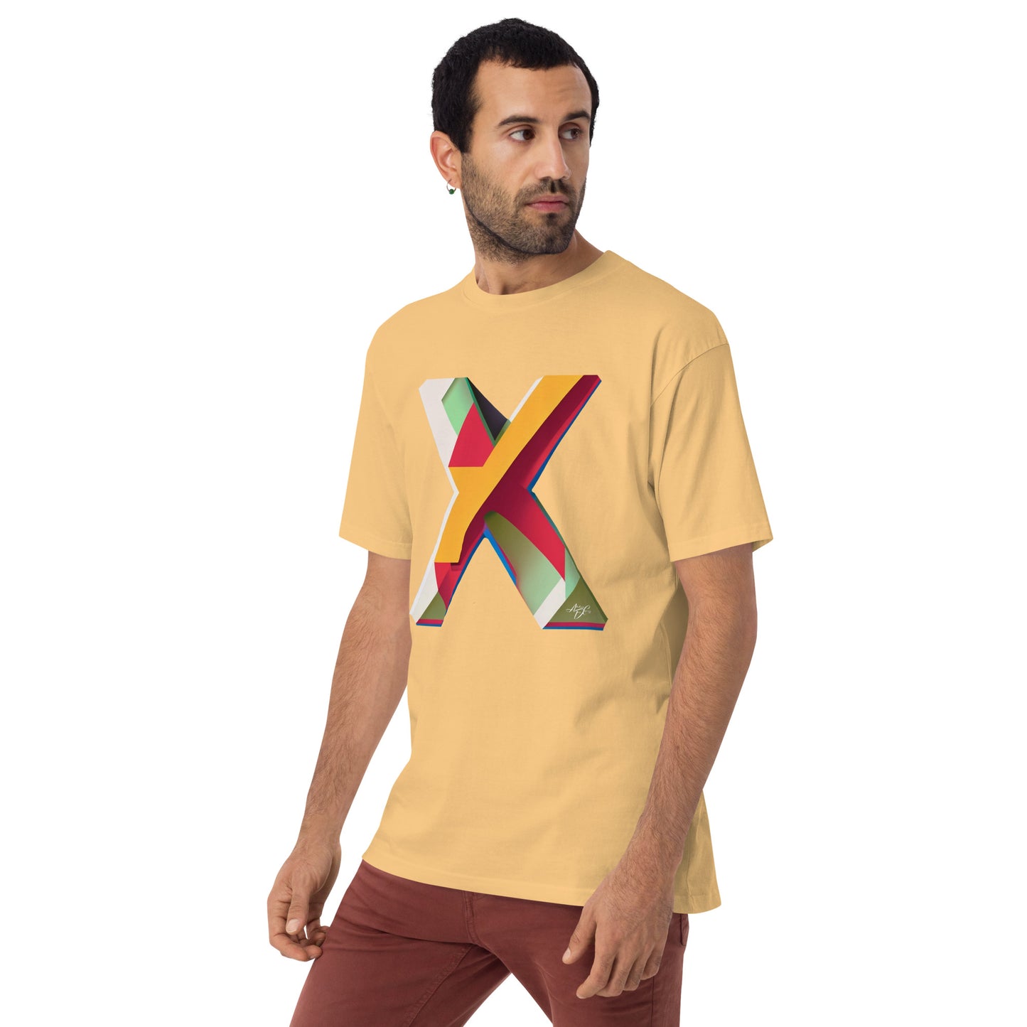 T-shirt épais haut de gamme coloré X Fusion