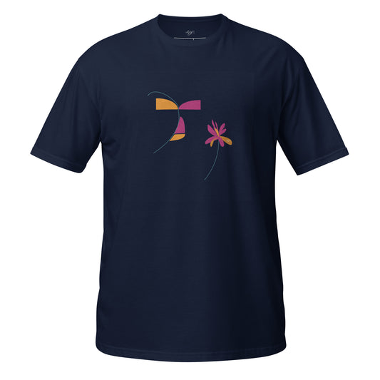 Enigmatic Aroma - Abstract Male & Flower Design Tee by Le Boulanger