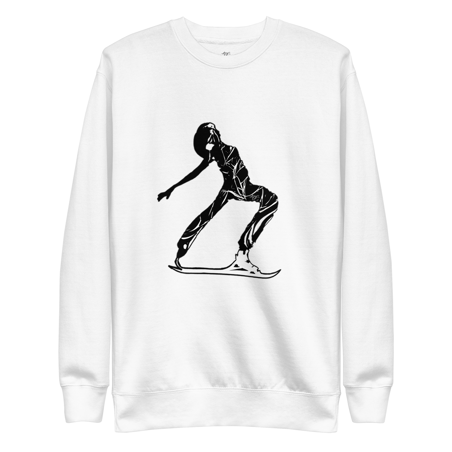 Silhouette Skier Unisex Premium Sweatshirt