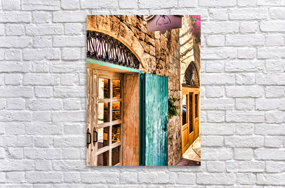 Chromatic Whispers of the Old Quarter by Le Boulanger - Acrylic Print