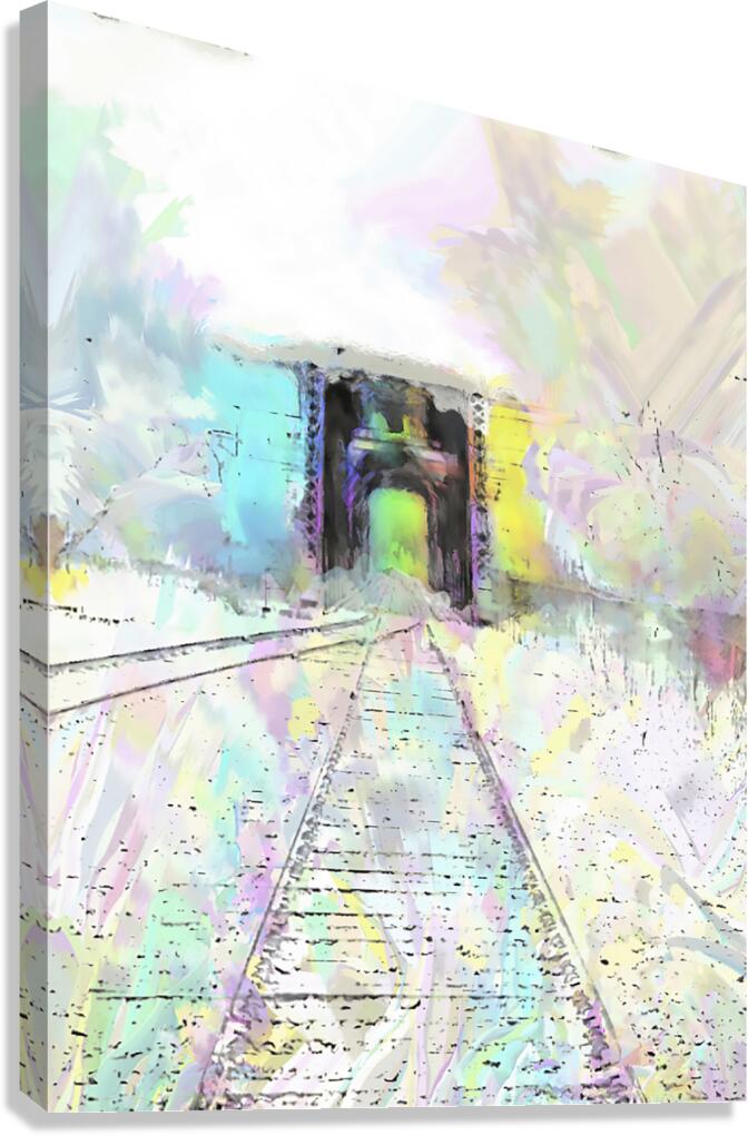 Chromatic Journey: The Tunnel s Spectrum by Le Boulanger - Giclée Stretched Canvas Print