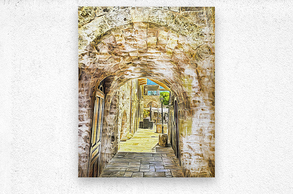 Batroun Passage: Legacy of the Phoenicians by Le Boulanger - Brushed Metal Print