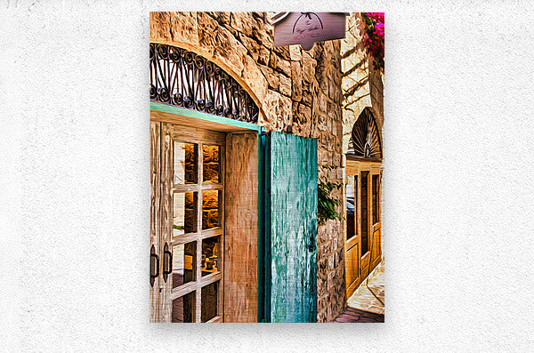 Chromatic Whispers of the Old Quarter by Le Boulanger - Brushed Metal Print