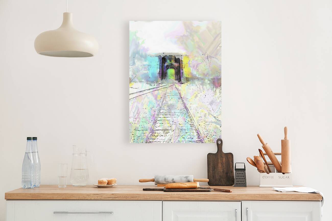 Chromatic Journey: The Tunnel s Spectrum by Le Boulanger - Giclée Stretched Canvas Print