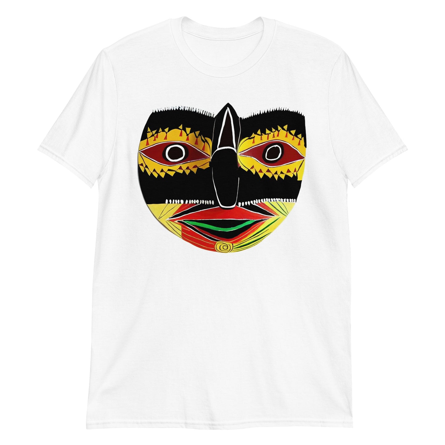 T-shirt imprimé masque autochtone