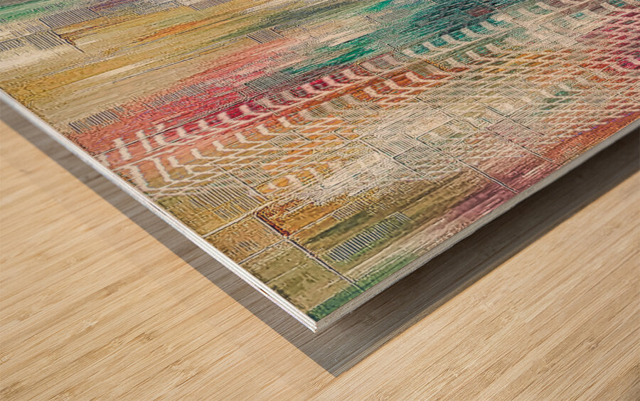 Beyond Glass: Toronto's Chromatic Canvas by Le Boulanger - Wood Print